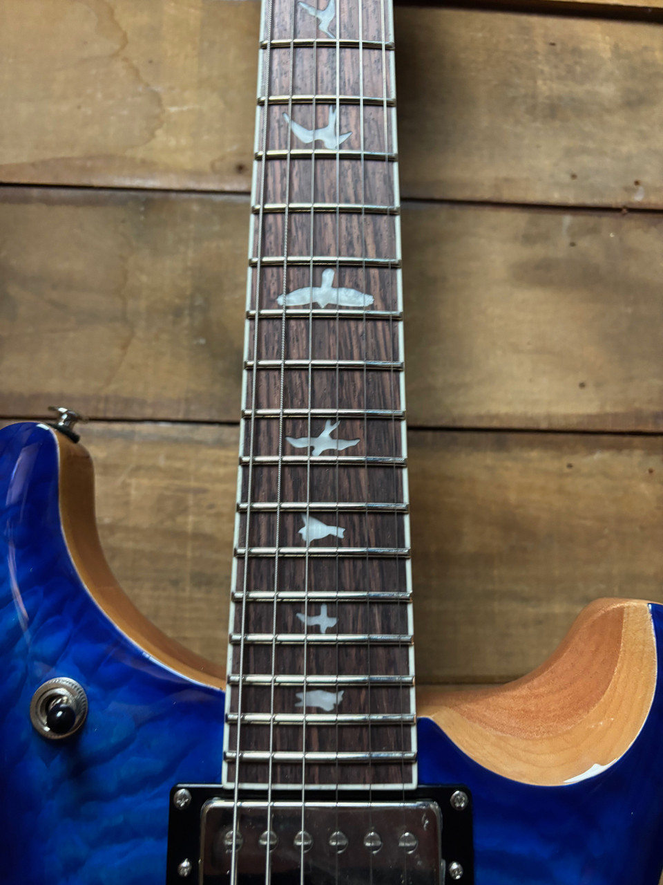 PRS SE McCarty 594 Quilt Faded Blue Burst w/bag