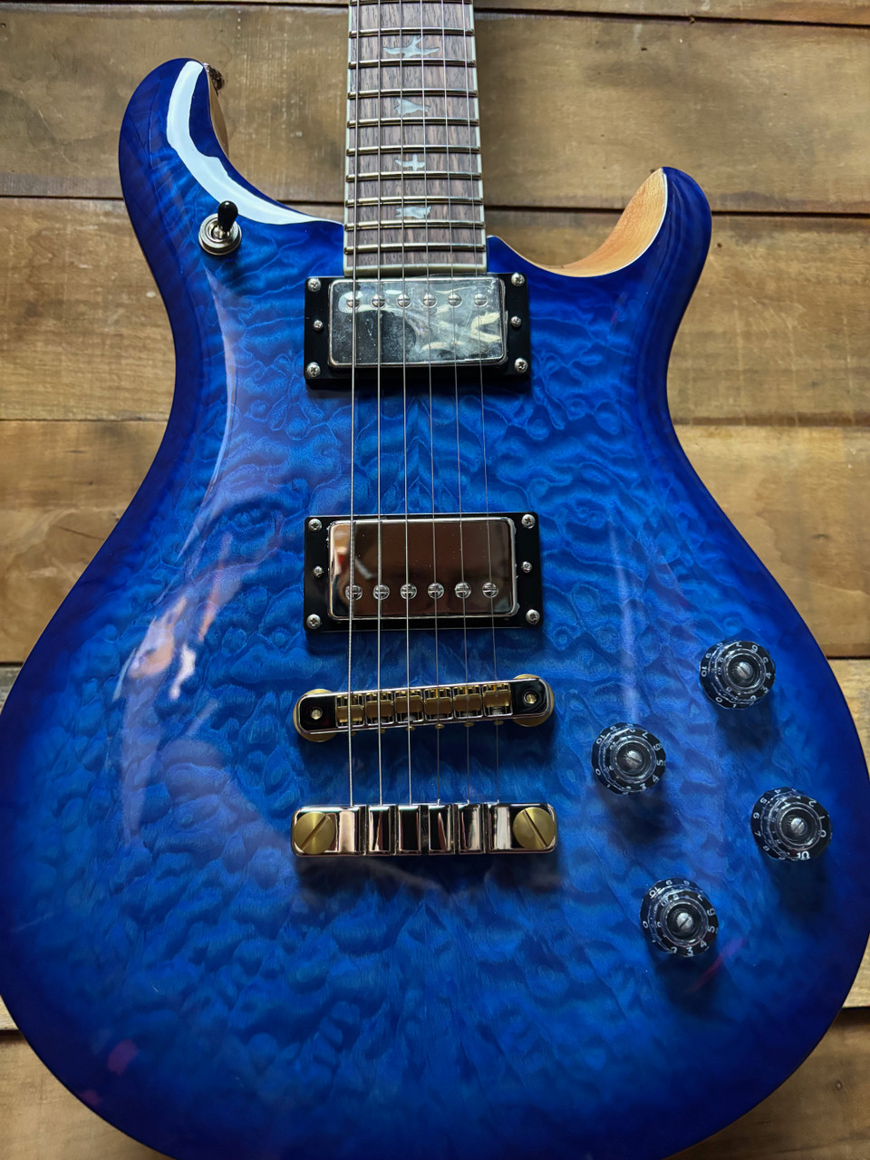 PRS SE McCarty 594 Quilt Faded Blue Burst w/bag
