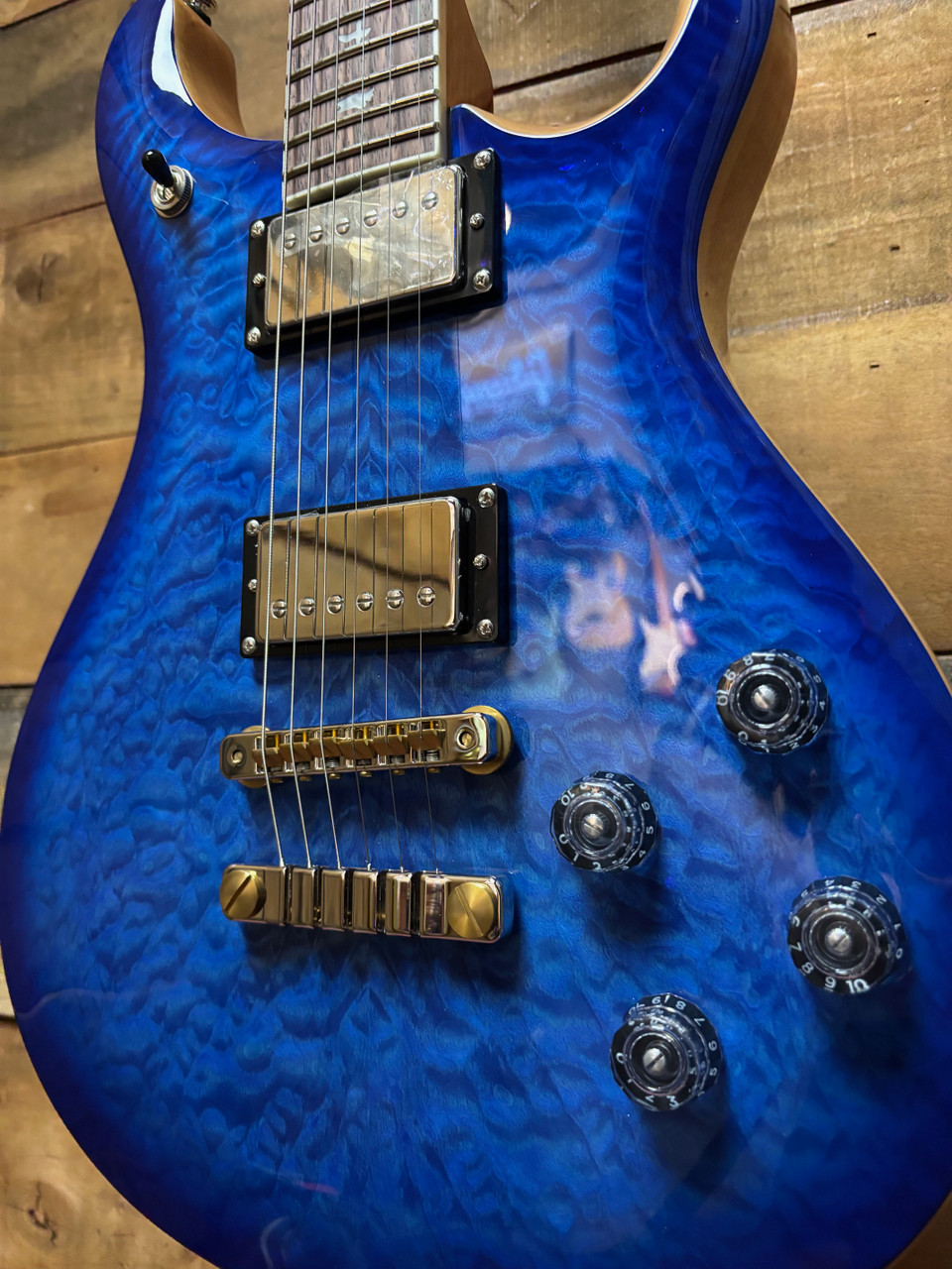 PRS SE McCarty 594 Quilt Faded Blue Burst w/bag
