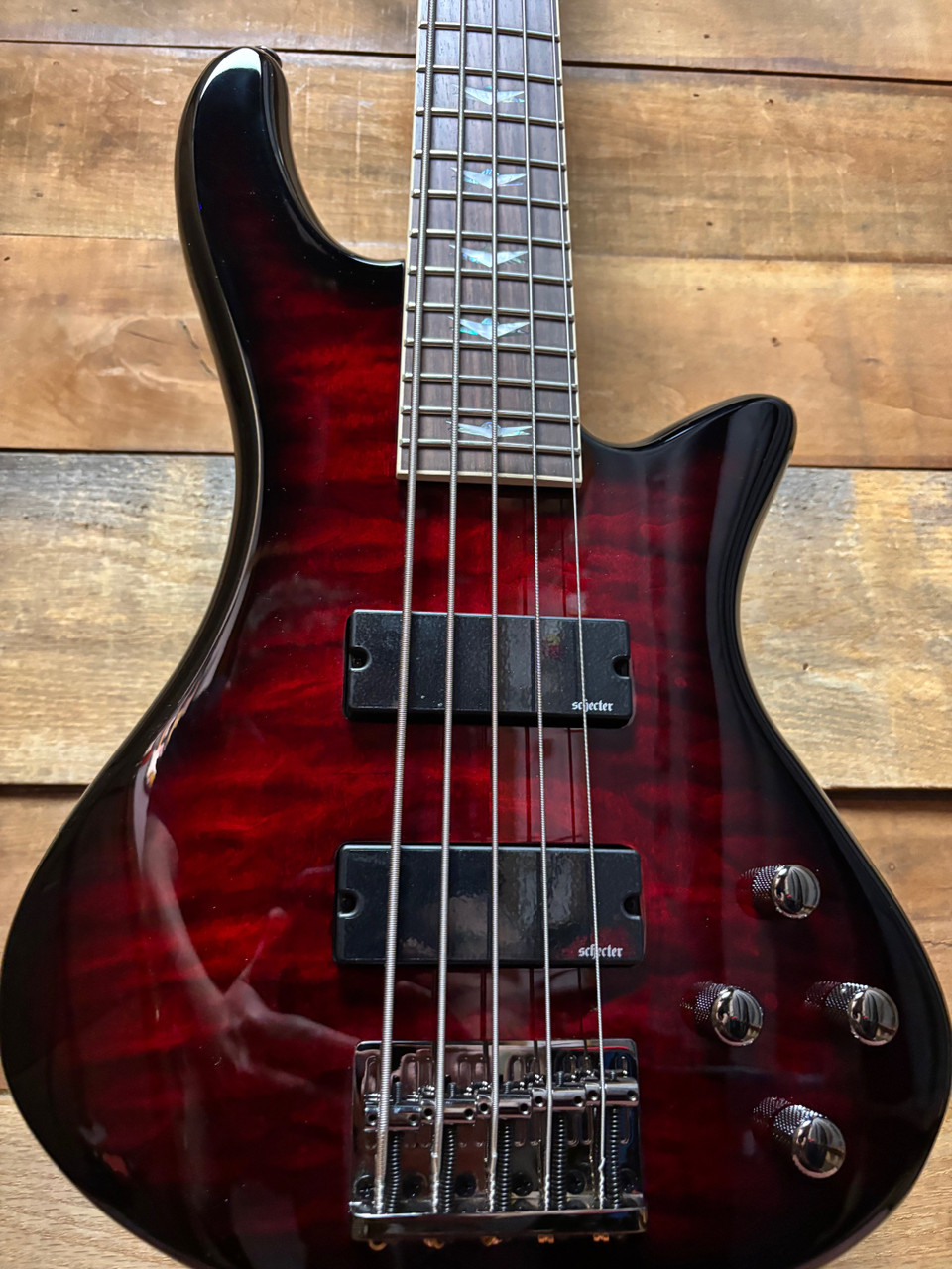 Schecter Stiletto Extreme 5 Bass Black Cherry