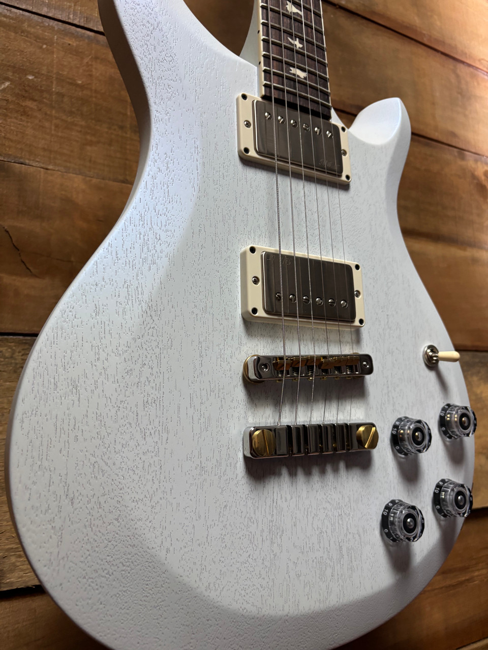 PRS S2 McCarty 594 Thinline Satin Pearl White w/bag