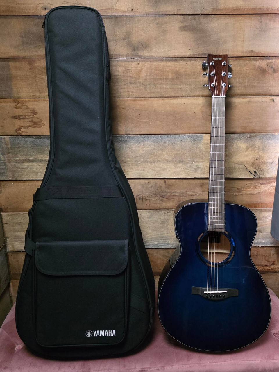 Yamaha TAS1E TransAcoustic Guitar - Ultra Marine w/ Case