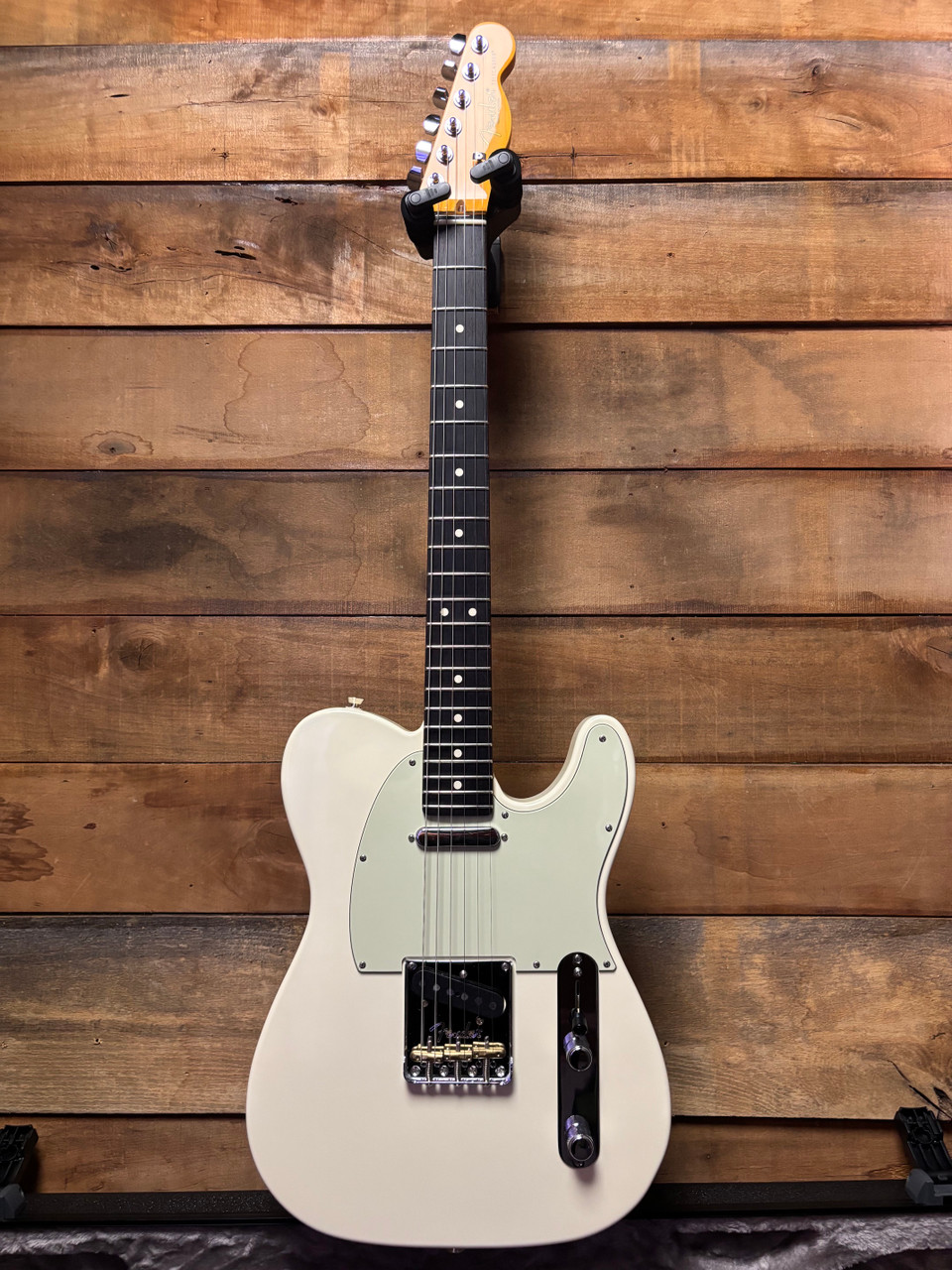 2026 Fender American Pro II Tele RW Olympic White w/case & upgrades