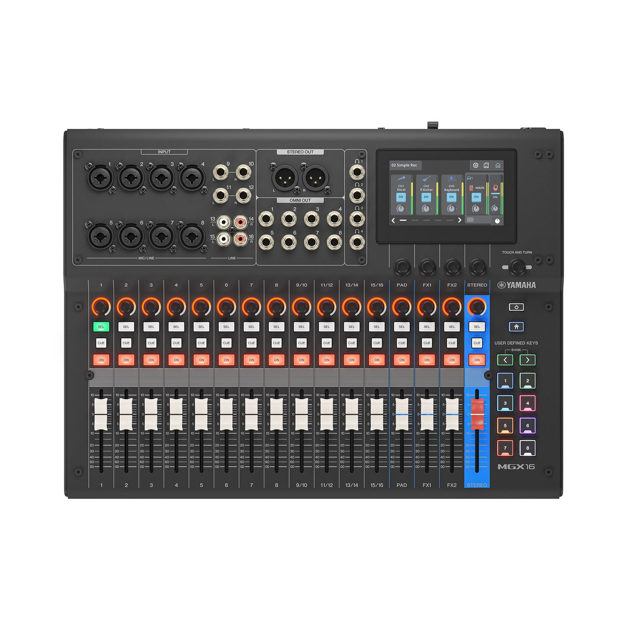 Yamaha MGX16 Digital Mixer - Black
