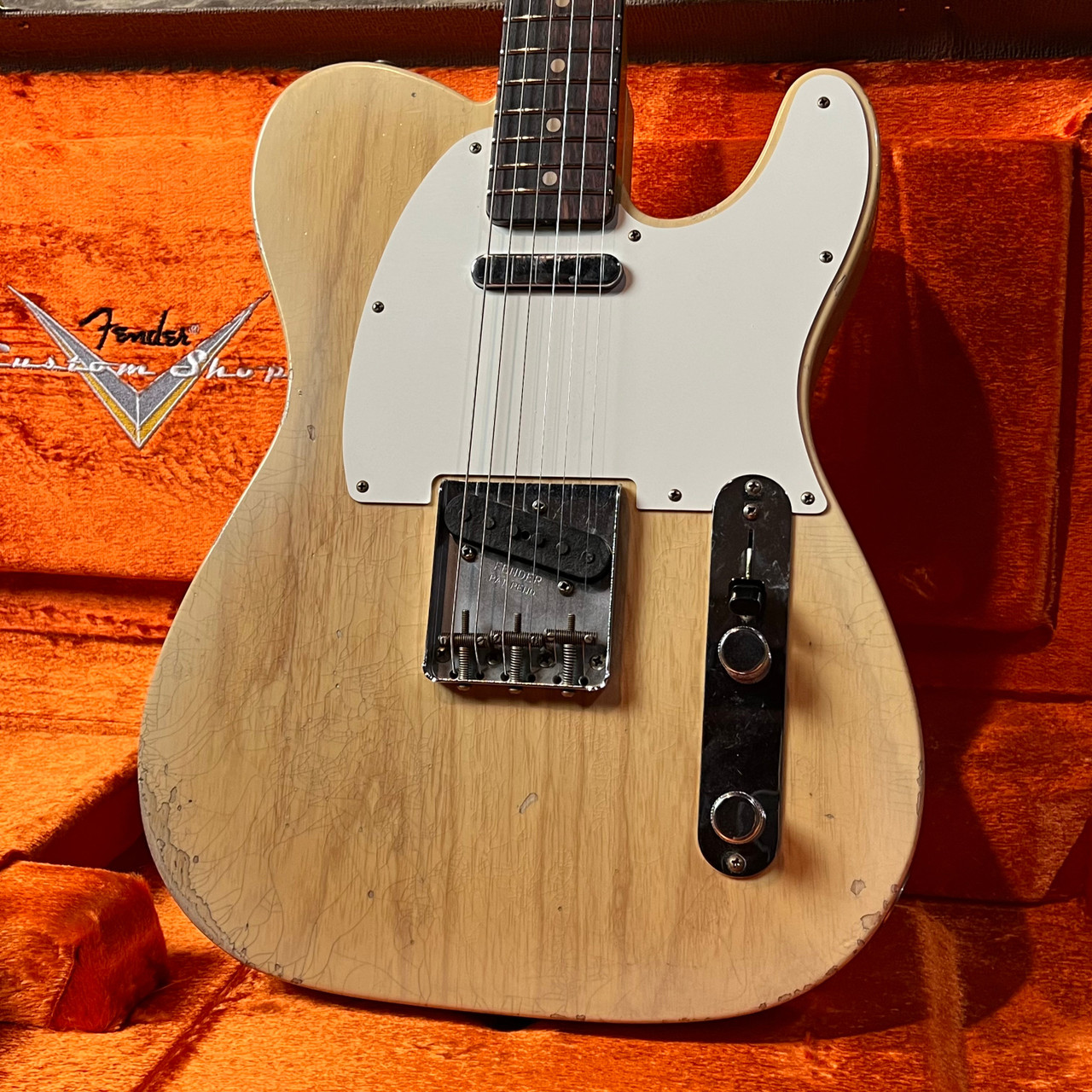Fender Custom Shop 1960 Telecaster Relic - Natural Blonde - Moms Music