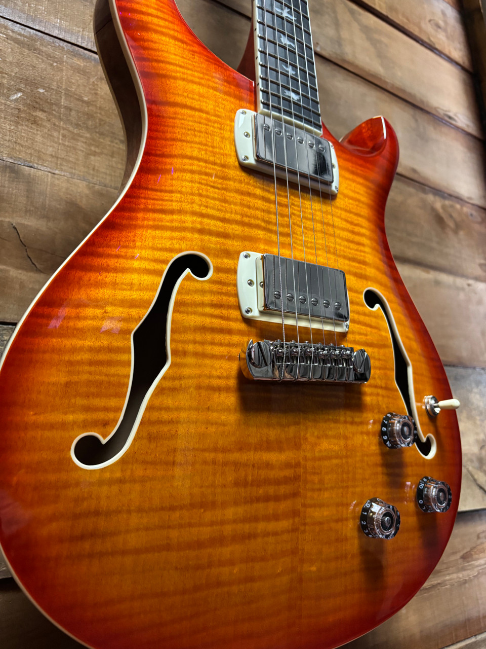 PRS SE Hollowbody サンバースト PRS SE Hollowbody II Piezo Vintage Sunburst w/bag
