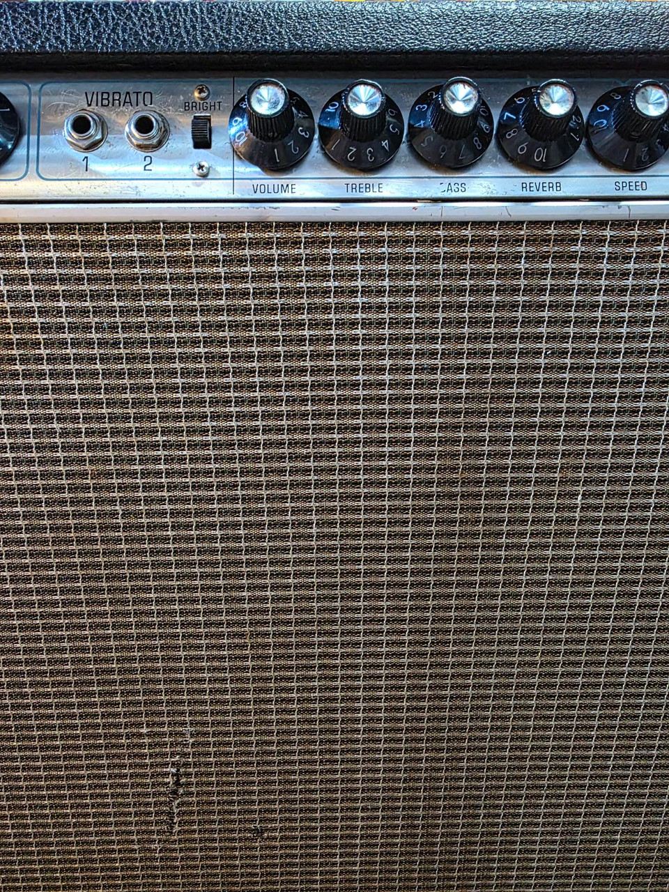 Vintage Fender 1968/69 Vibrolux Silverface Drip Edge Amplifier