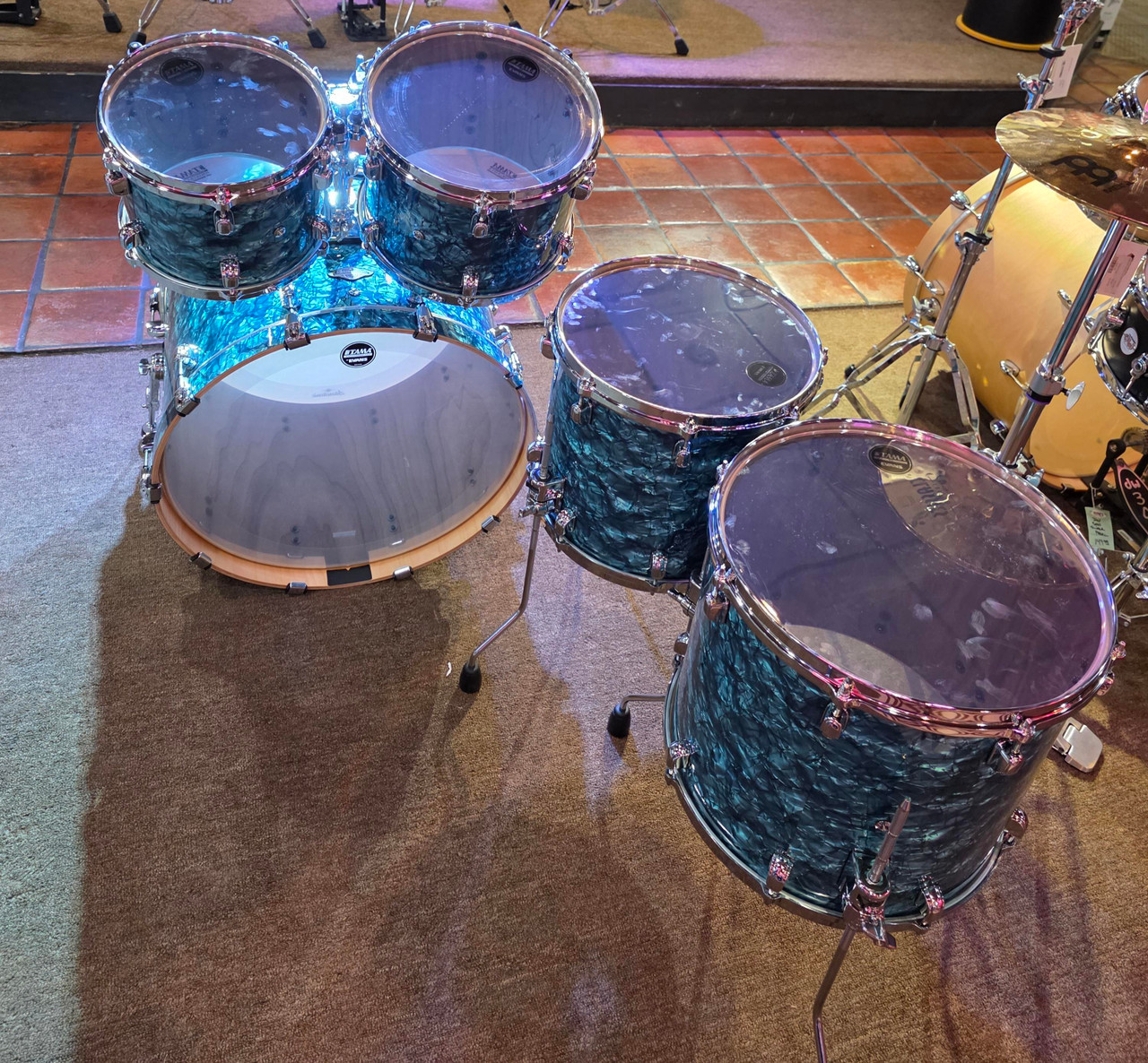 TAMA Starclassic Walnut/Birch 5-Piece Shell Pack - Turquoise Pearl