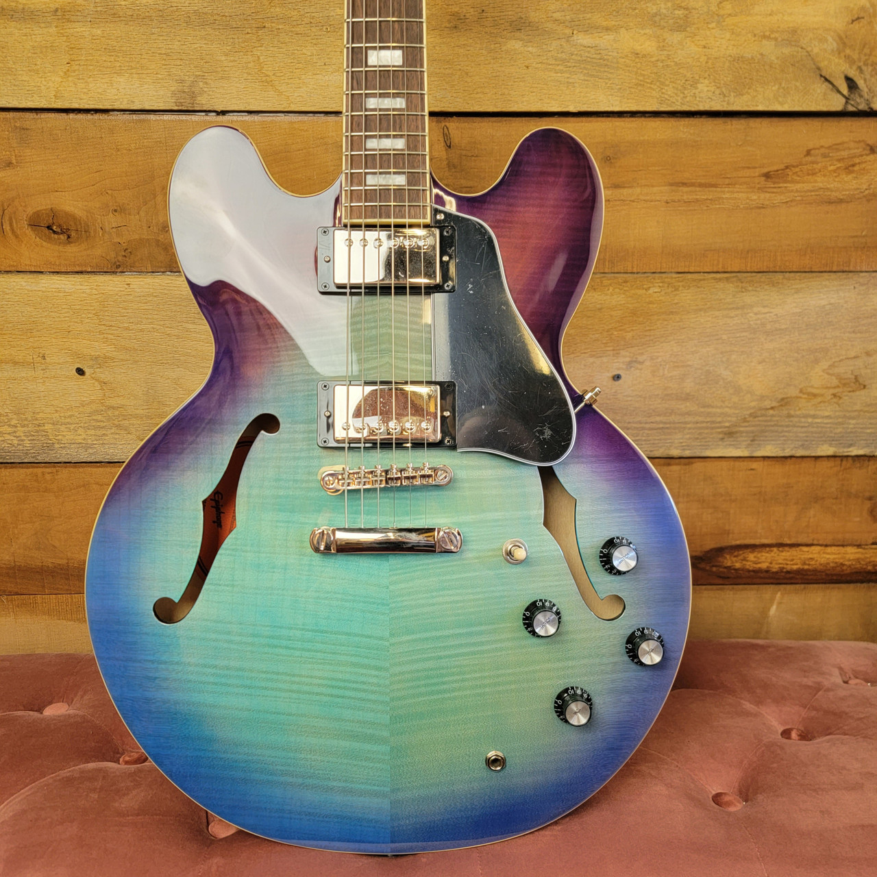 Epiphone ES-335 Figured Semi-Hollow Electric Guitar - Blueberry