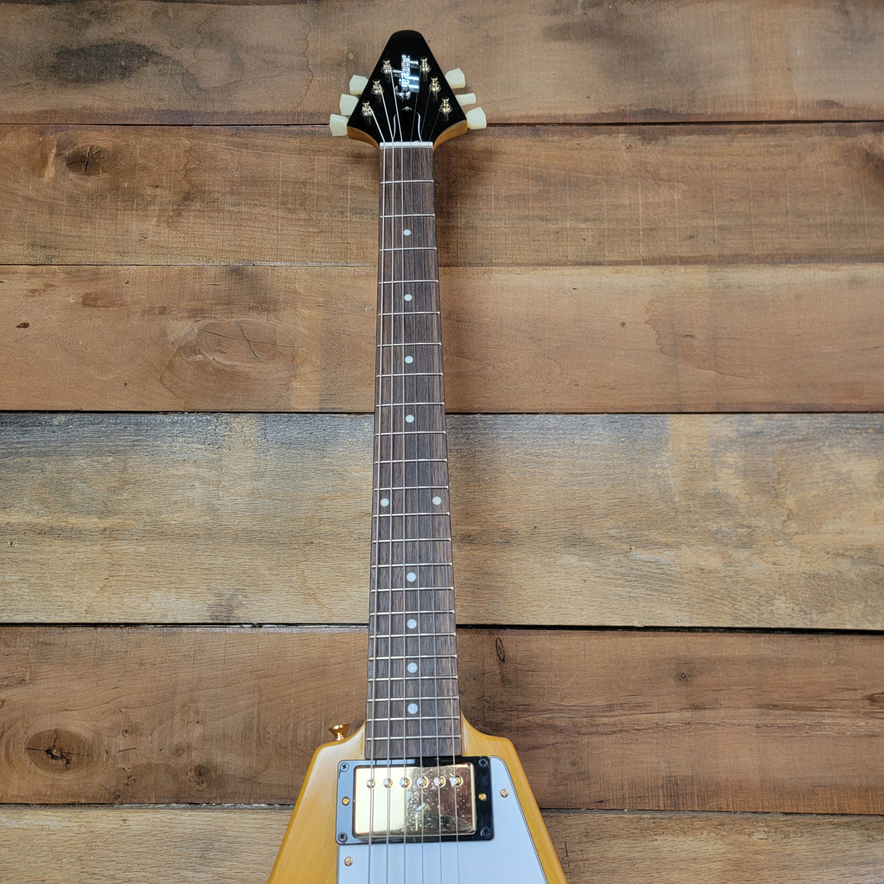 【美品】Epiphone 1958 Korina Flying V Epiphone 1958 Korina Flying V (White Pickguard) Aged Natural