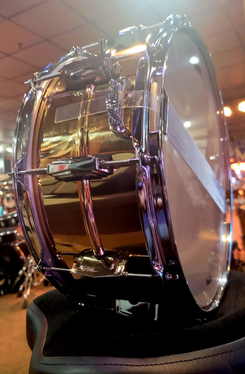 Ludwig Supraphonic LB552 6.5x14 10-Lug Bronze Snare - Moms Music