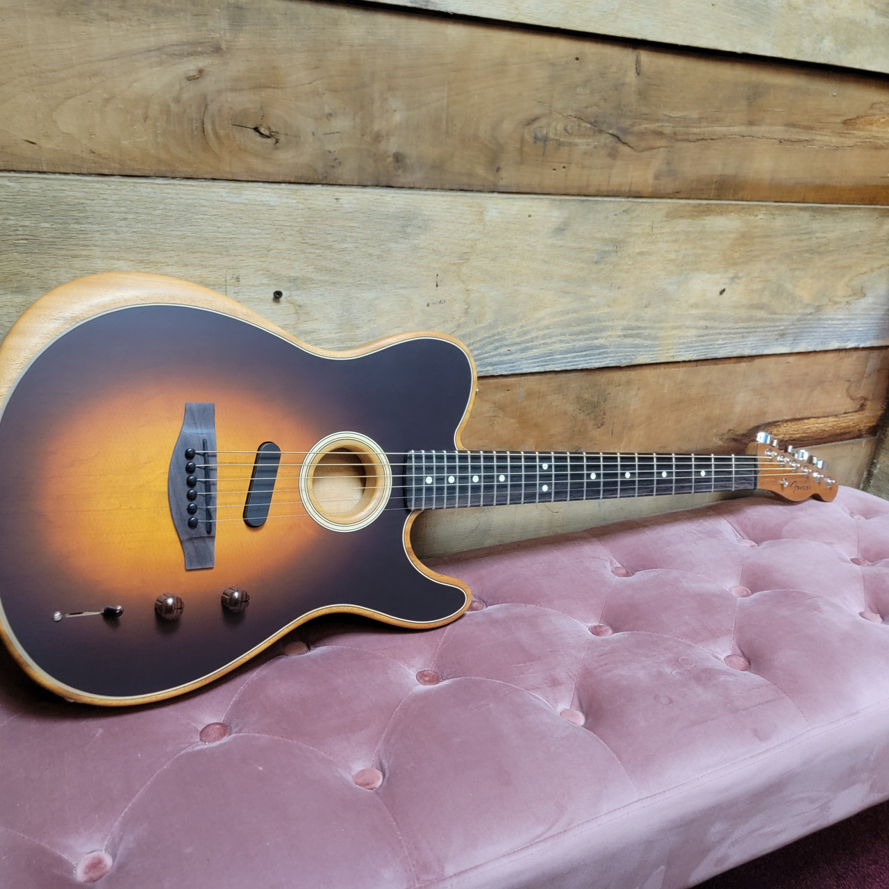 Fender Acoustasonic Player Telecaster - Shadow Burst w/ Case