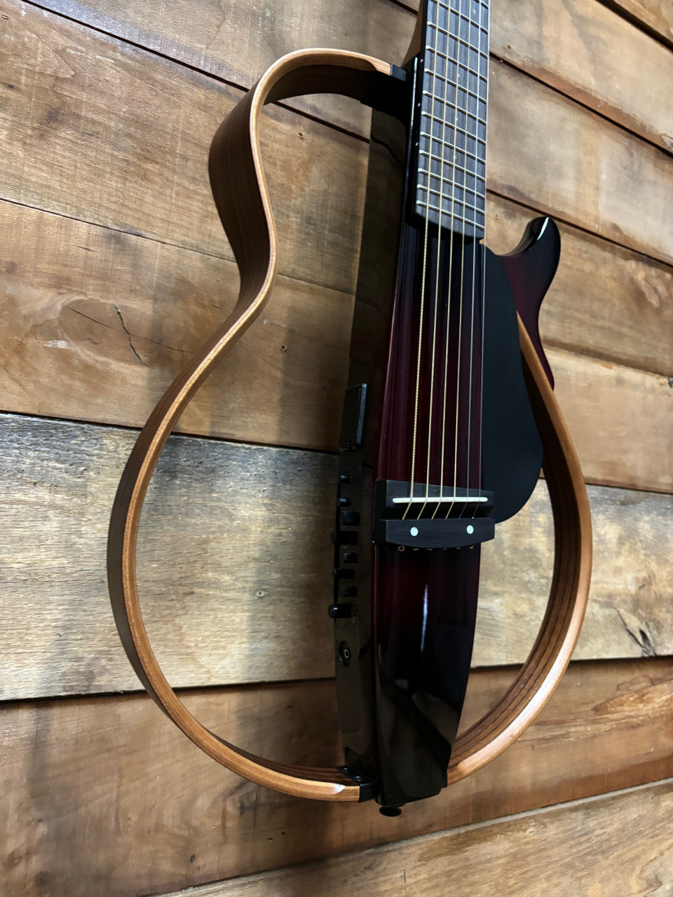 Yamaha SLG200S Silent Guitar - Crimson Red Burst w/ Case