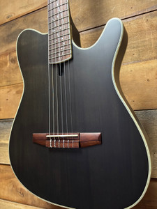 Ibanez Tim Henson Nylon String Trans Black Flat Ibanez Tim Henson Nylon String Trans Black Flat