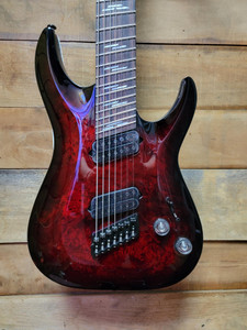 Schecter Guitar Research Omen Elite-7 Multiscale - Black Cherry Burst Schecter Guitar Research Omen Elite-7 Multiscale - Black Cherry Burst