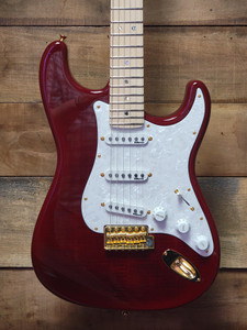 Fender MIJ Richie Kotzen Signature Stratocaster - Transparent Red Burst w/ Gig Bag