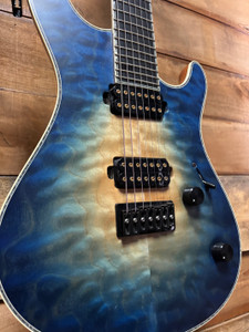 2015 Mayones Regius 7M Trans Natural Blue Fade Burst Out Matte w/case 2015 Mayones Regius 7M Trans Natural Blue Fade Burst Out Matte w/case