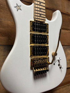 Pre-owned Kramer Jersey Star White Pearl w/bag