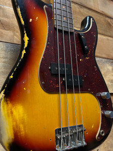 2021 Fender Custom Shop S21 LTD 60 P-Bass Heavy Relic 3-Tone Sunburst w/case