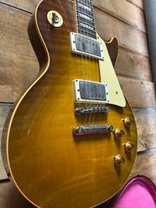 Pre-owned Gibson Custom Shop 1959 R9 Les Paul Standard VOS Green Lemon Fade Cloudbucker Pickups w/case