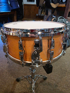 Yamaha AMS-1460 Absolute Hybrid Maple Snare - 6 x 14-inch - Vintage Natural