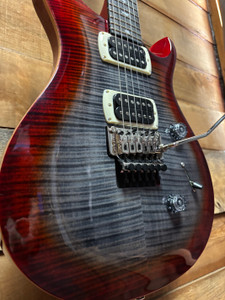 PRS SE Custom 24 Floyd Charcoal Cherry Burst w/bag
