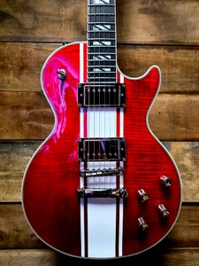 Epiphone Inspired by Gibson Futura Les Paul Custom (Independent Dealer Exclusive) - Rally Red w/ Gig Bag