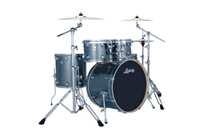 Ludwig Evolution 5-Piece Complete Drum Set Atlantic Sparkle w/Paiste Cymbals