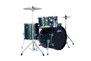 Ludwig Accent Drive 5-piece Complete Drum Set Jade Dust