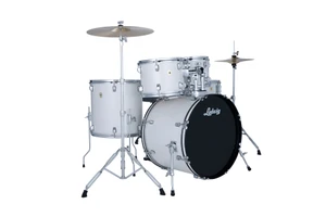 Ludwig Accent Drive 5-piece Complete Drum Set  Snow Dust