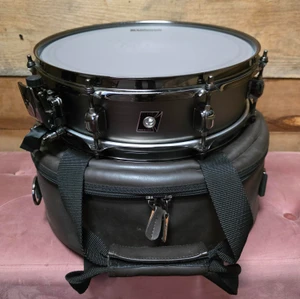 Tama Metalworks 13x4" Steel Snare Drum – Brushed Black Nickel (Pre-Owned) w/ TAMA Snare Bag