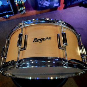 Rogers Powertone 6.5x14 Snare - Natural Satin Rogers Powertone 6.5x14 Snare - Natural Satin