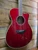 Yamaha FSC-TA TransAcoustic Concert Cutaway Acoustic - Ruby Red