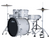 Ludwig Accent 5pc Drumset - Snow Dust w/ Hardware and Cymbals