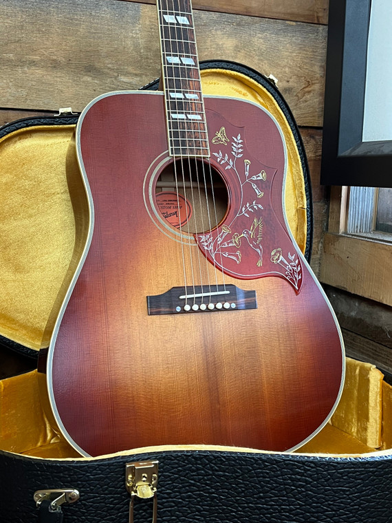 Gibson 1960 Hummingbird - Heritage Cherry Sunburst VOS with Fixed Bridge