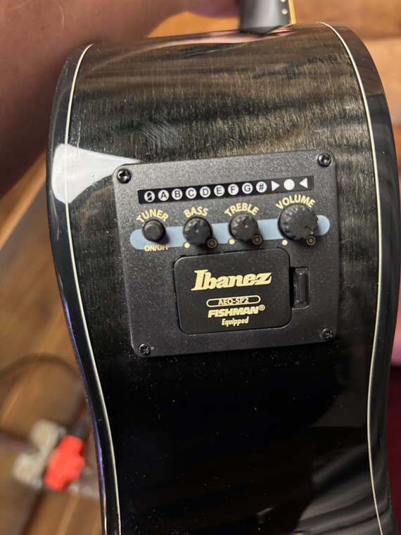 Ibanez AEWC400 Comfort Series Trans Black