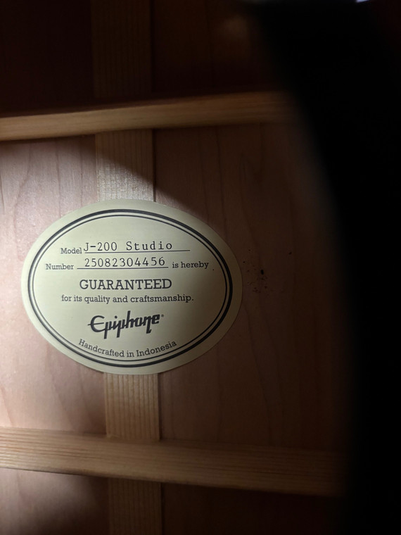Epiphone J-200 Studio Vintage Sunburst
