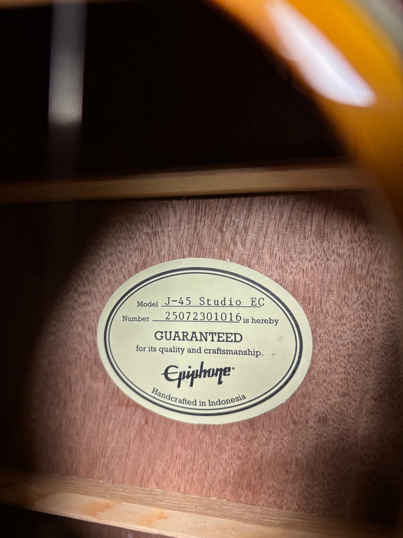 Epiphone J-45 Studio EC Natural
