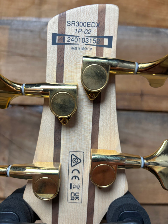 Pre-owned Ibanez SR300EDX Black Ice Frozen Matte