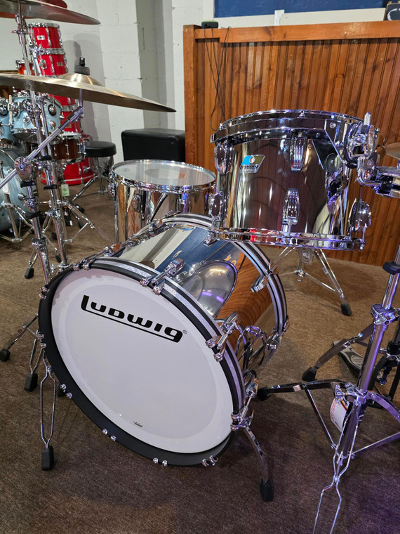 Ludwig Limited Edition 50th Anniversary Stainless Steel 3PC Shell Pack