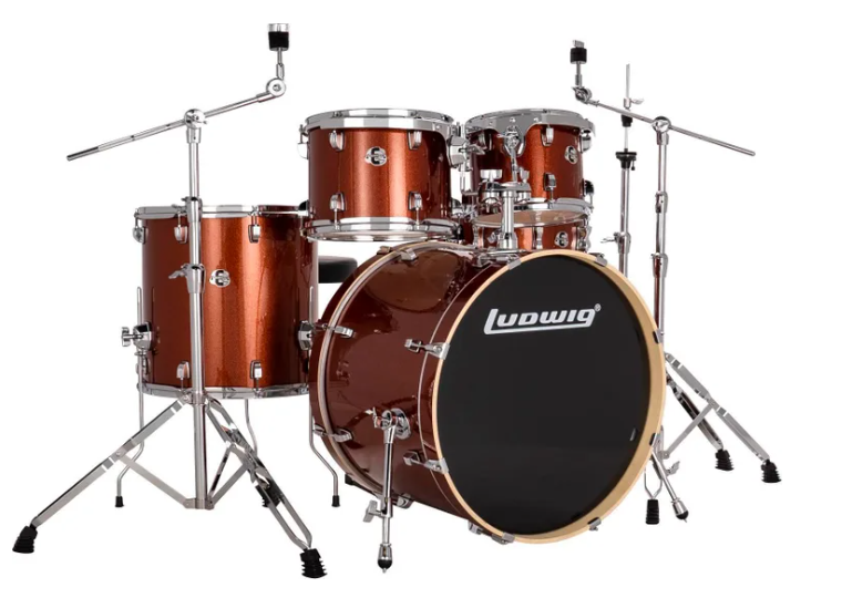 Ludwig Element Evolution 5-piece Drum Set with Hardware - Copper Sparkle