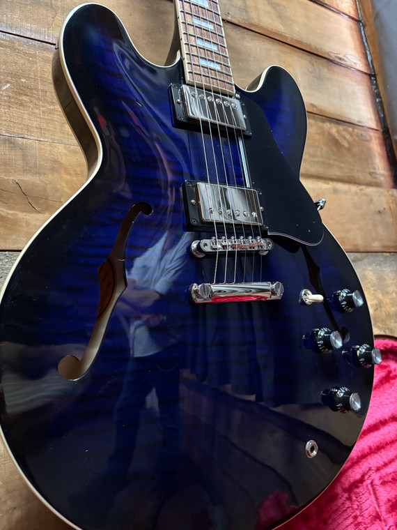 2025 Gibson ES-335 Figured Deep Ocean Burst w/case