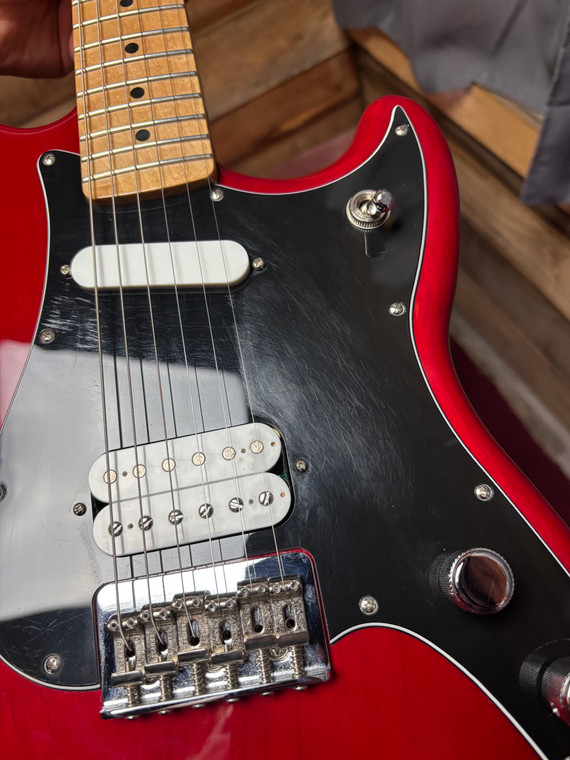 2022 Fender Player Duo Sonic HS Crimson Red Transparent