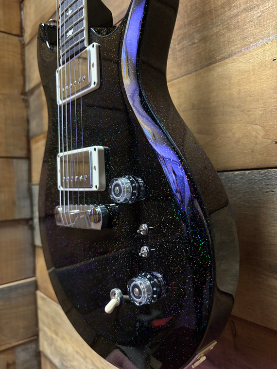 PRS S2 Mira 594 Black Rainbow Holoflake w/bag