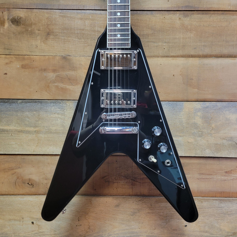 2023 Gibson USA 70's Flying V (Pre-Owned) - Black w/ Hard Case