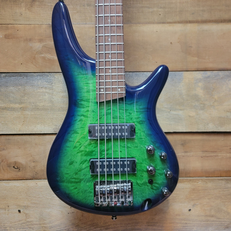 Ibanez SR405EQM Bass - Surreal Blue Burst Gloss