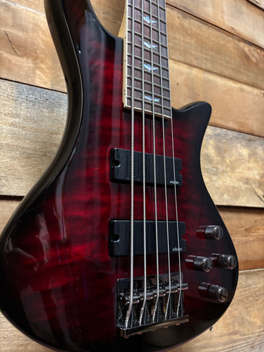 Schecter Stiletto Extreme 5 Bass Black Cherry