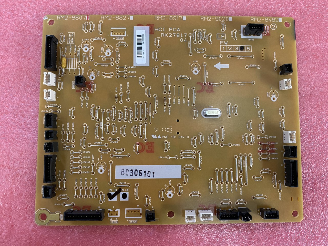 HP 3X550 Sheet Feeder Stand Paper Deck Controller PC Board Assy