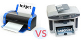 What is the difference between ink and laser jet printers?