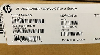 HP 1800W AC Power Supply for A9500/A8800 (JC110B)